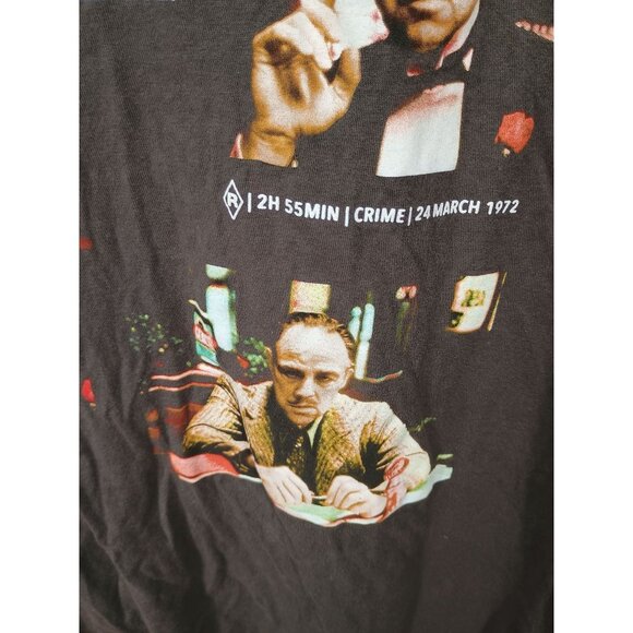 The Godfather Graphic T-Shirt Black Short Sleeve 100% Cotton Mens Size L - Picture 6 of 8